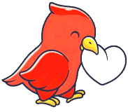 1a-pflegedienst-hannover-logo-herzvogel Roter Herzvogel – Logo-Maskottchen des 1A Pflegedienstes aus Hannover